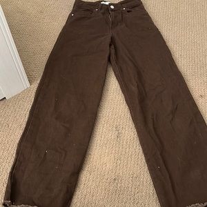 Urban behavior Brown wide leg